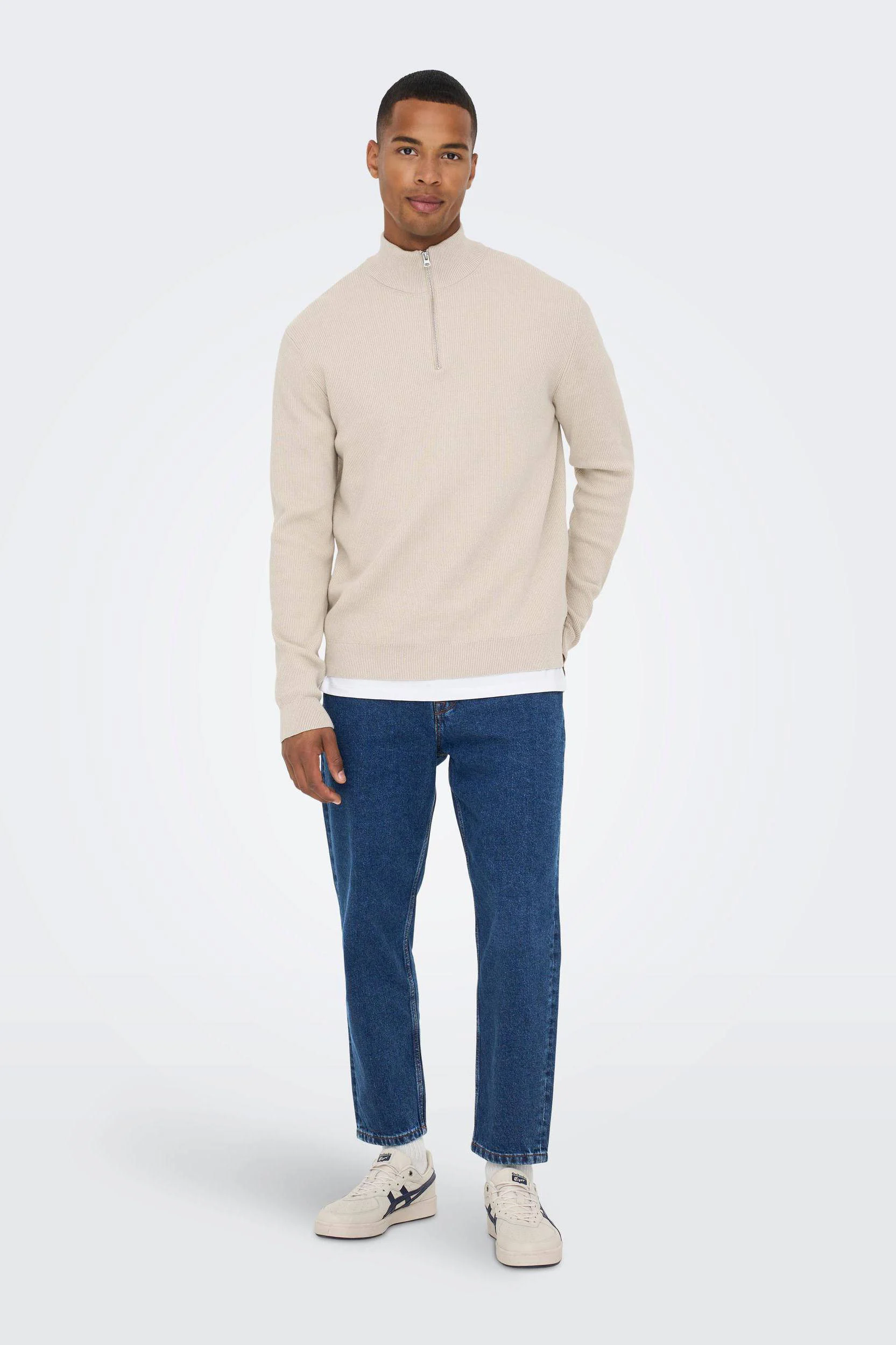 ONLY & SONS tapered fit jeans ONSAVI 1420 blue denim