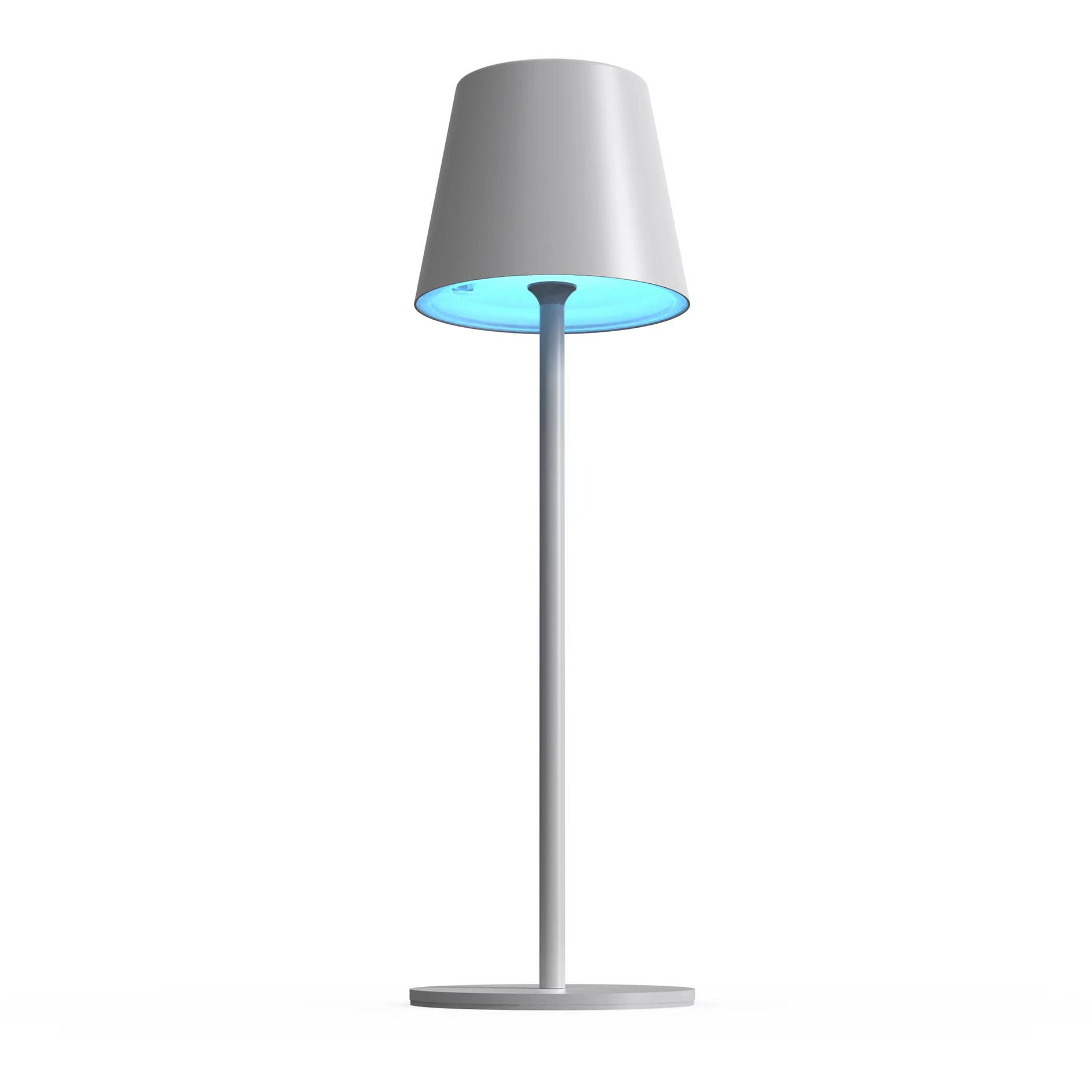 LED-RGB-Tischleuchte - grau - Touchdimmer