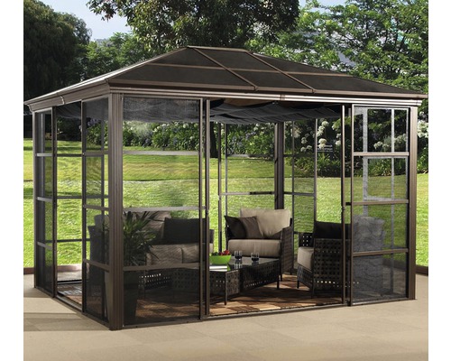 SOJAG Castel 10x12 paviljoen met klamboe 345 x 280 cm brons