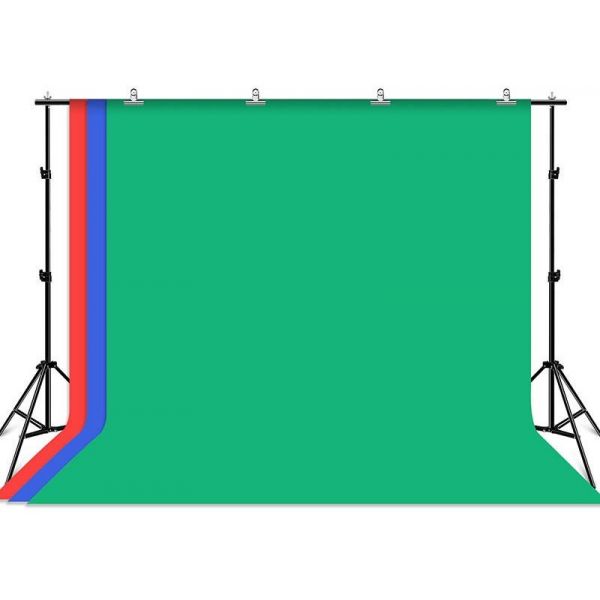Puluz Kit Stand Para Estúdio Fotográfico 2x3m   3 Telas