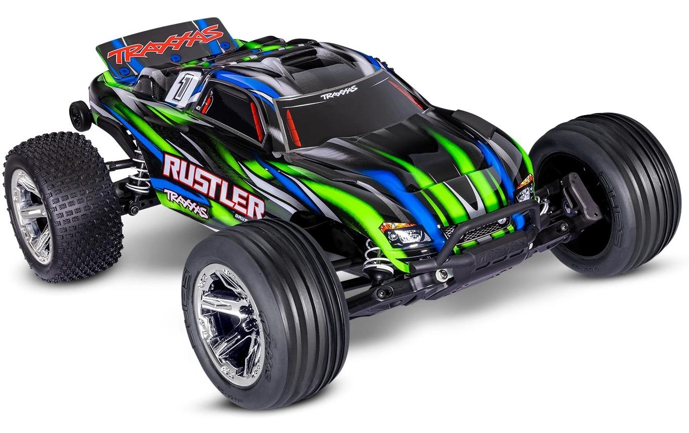 Stadium Truck Rustler HD 2WD BL-2s Grün, ARTR, 1:10<br>2WD-Heckantrieb Truck mit BL-2S Brushless Antrieb