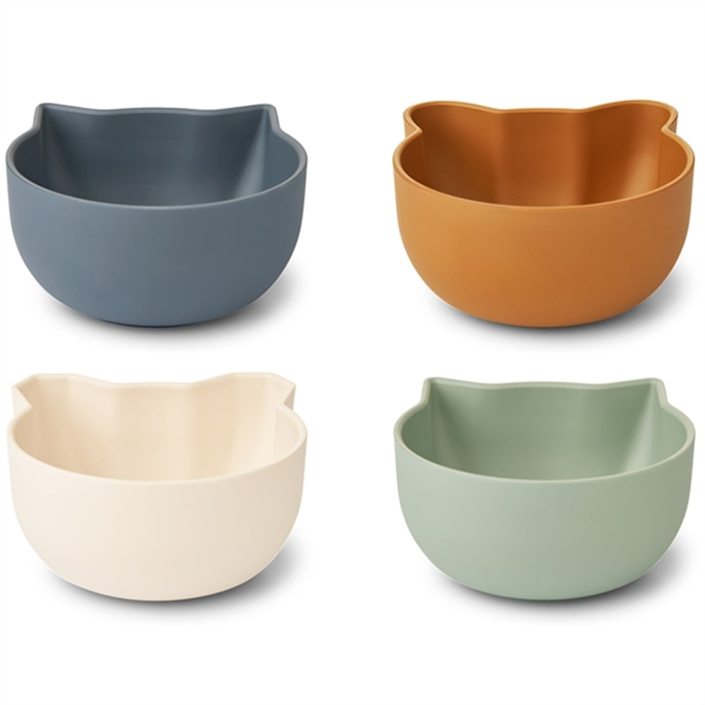 Filiz Silicone Skåle 4-Pak Blue Multi Mix