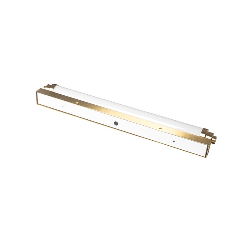 Wandlamp wit met goud incl. LED 3-staps dimbaar IP44 - Yordi