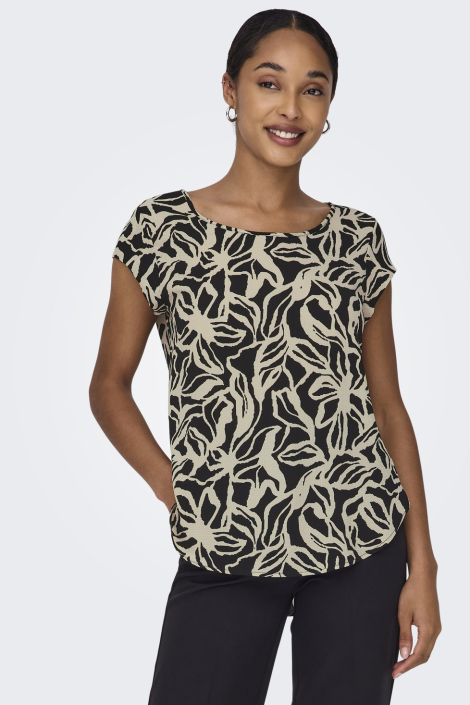 Only zwarte dames t-shirt