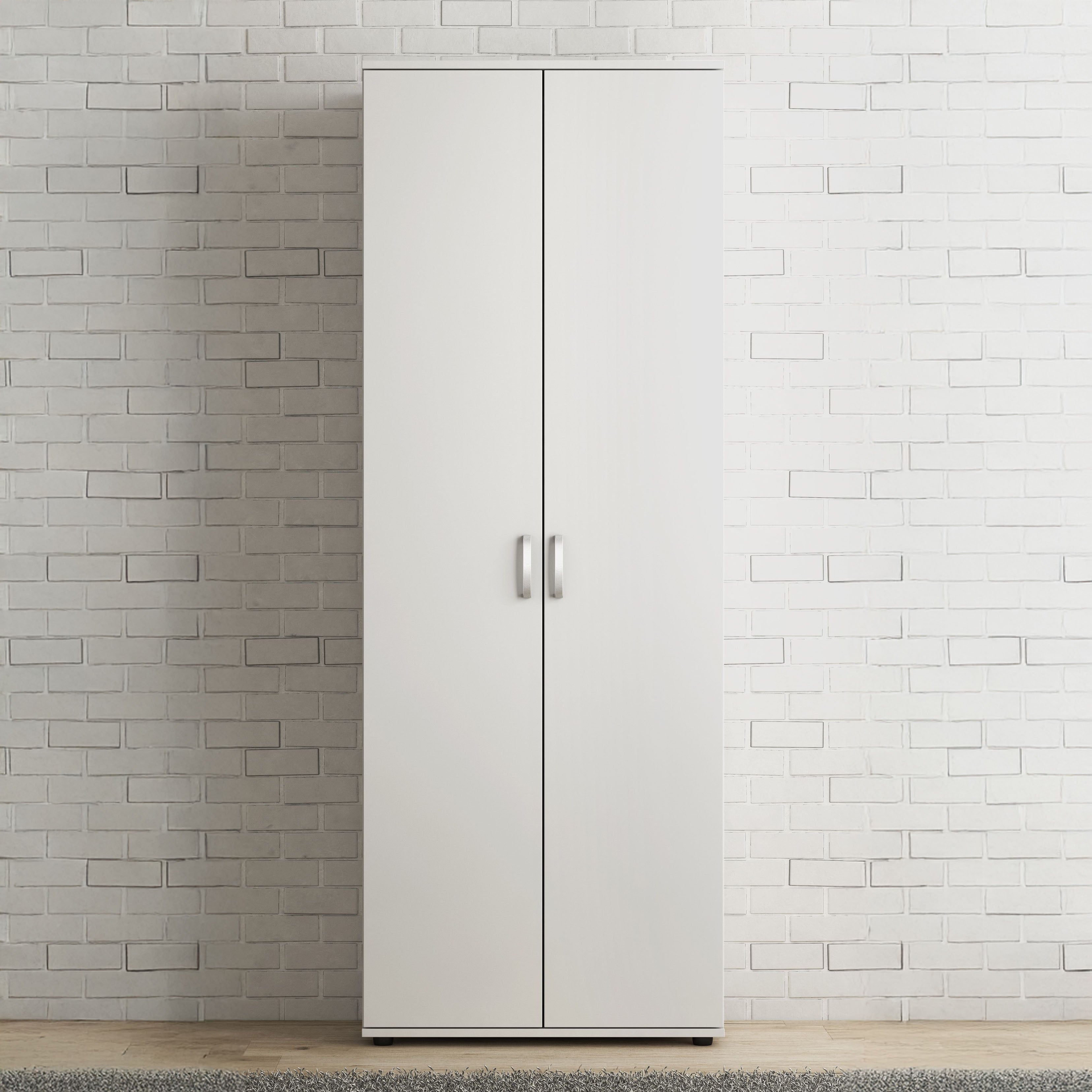 Odette - Schoenenkast - Wit - 70x34x189 cm