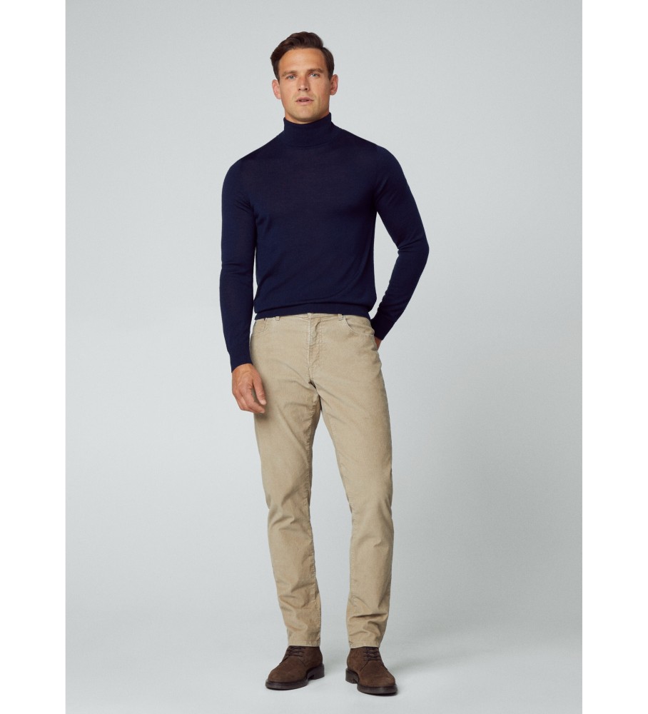 Camisa de seda Merino da Marinha Hackett