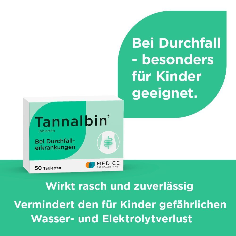 Tannalbin bei Durchfallerkrankungen