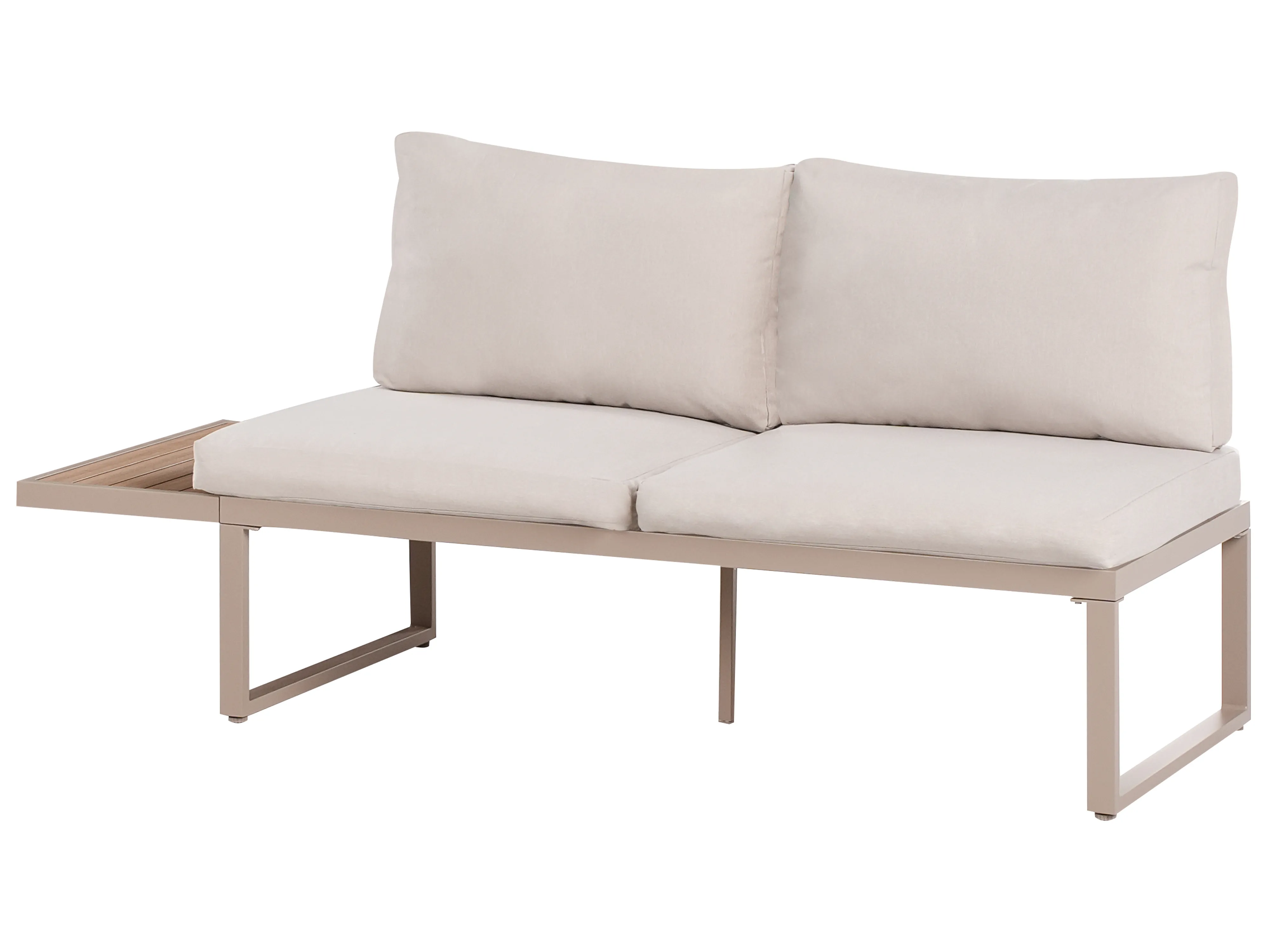 Tuin hoekloungeset met tafel 4-zits PIENZA rechtszijdig modulair Lichtbruin/beige