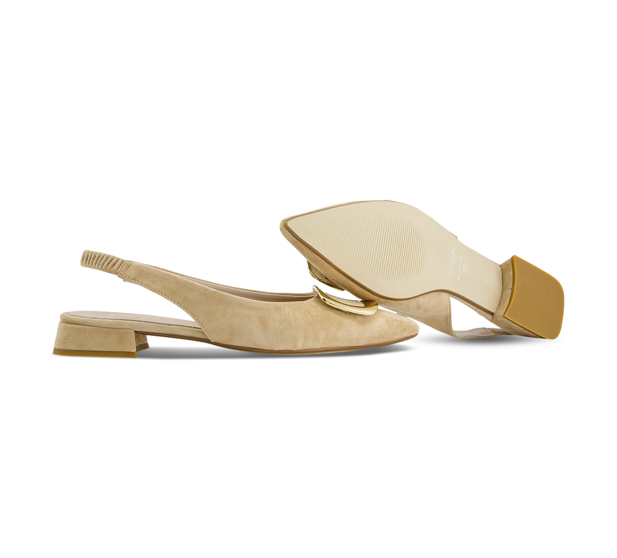 1874 by Walder Sling-Pumps beige/taupe