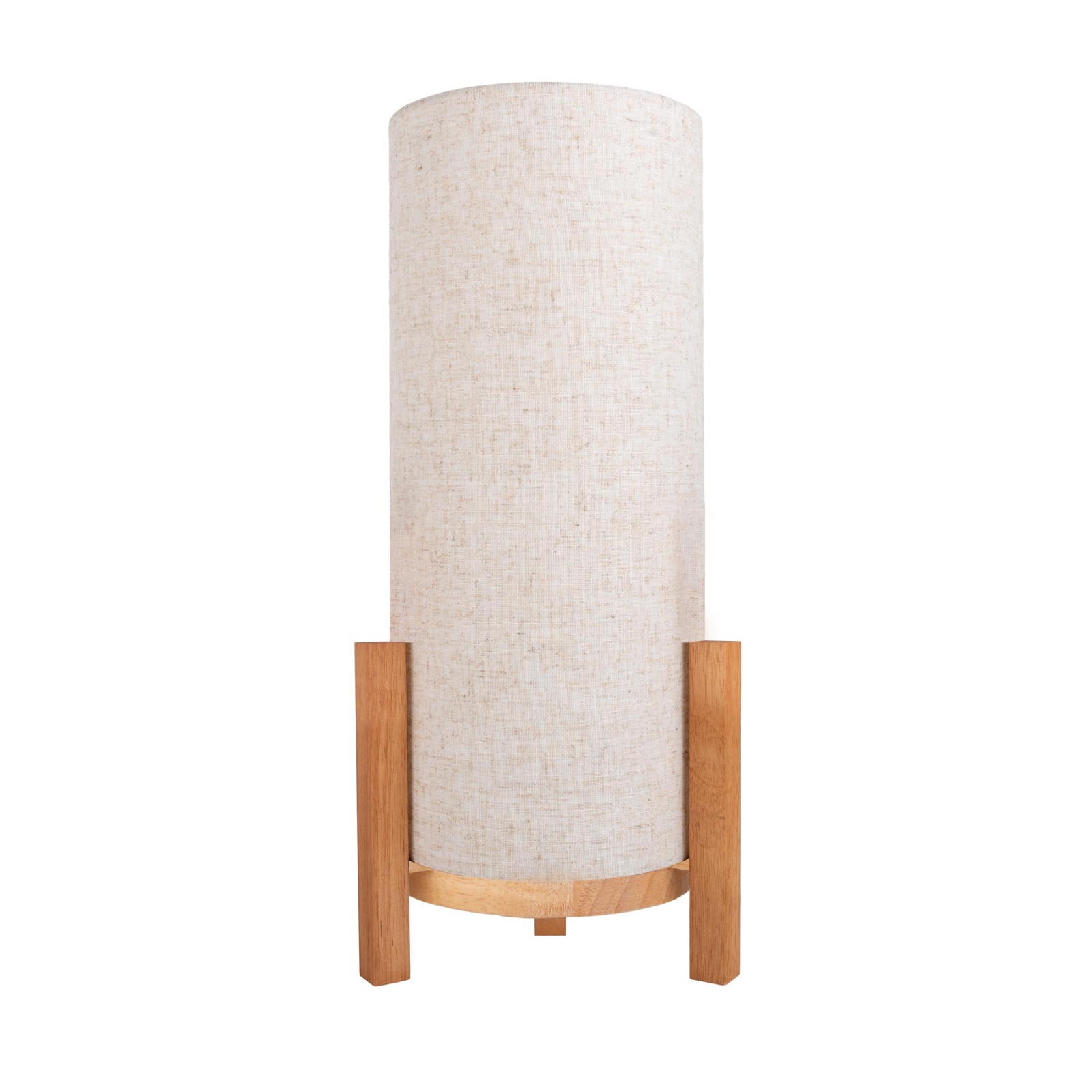 LED-Akkutischleuchte MADITA - natur - dimmbar - 48 cm Höhe
