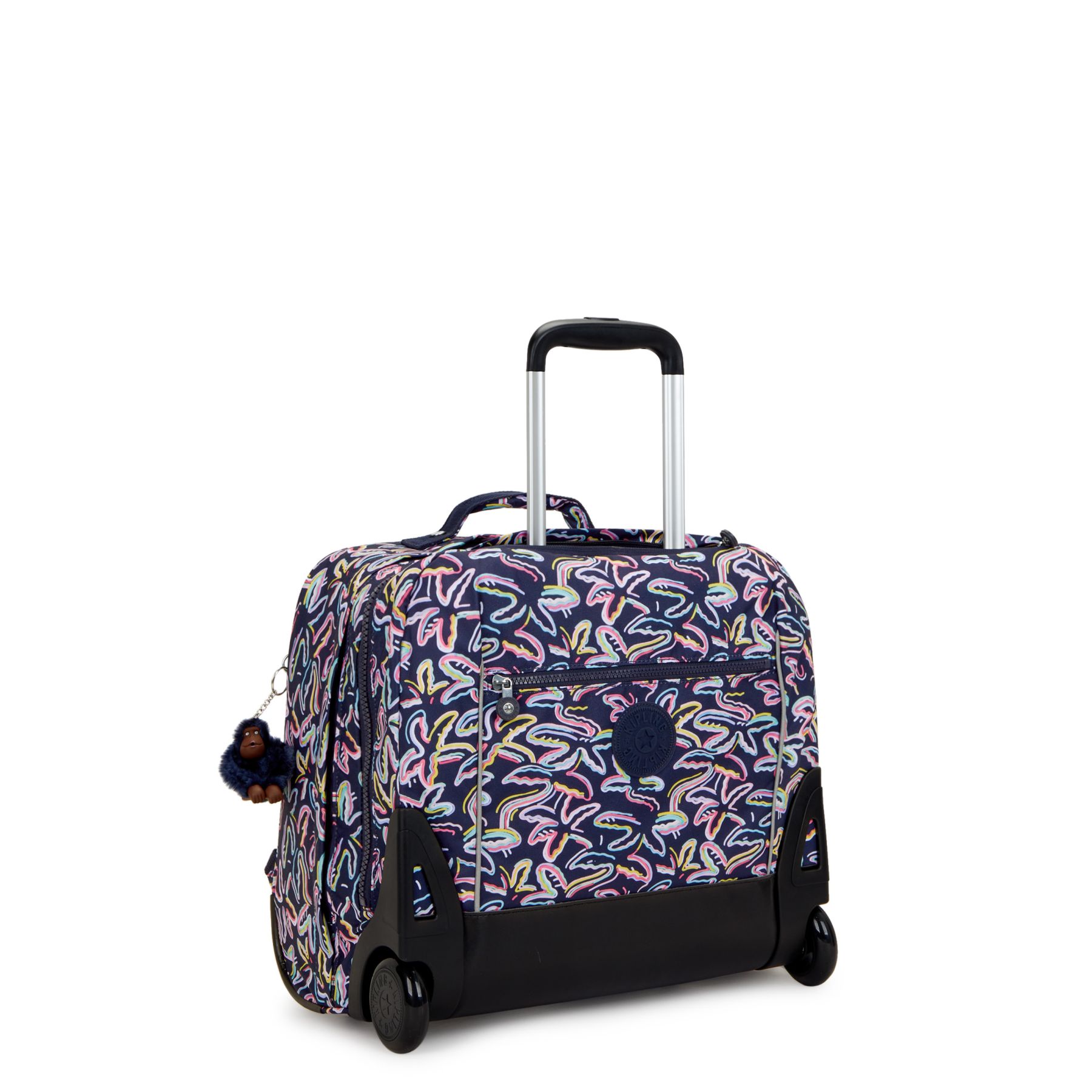 GIORNO Grand sac à dos à roulettes avec compartiment pour ordinateur - Palm Fiesta Print