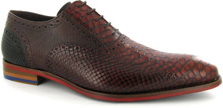 Floris van bommel De Stapper 05.16 Dark Cognac G+ Wijdte Veterschoenen