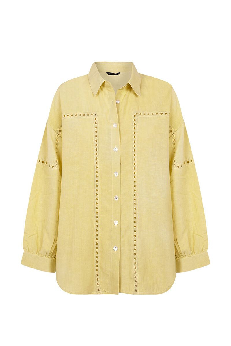 Camisa de linho - Amarela
