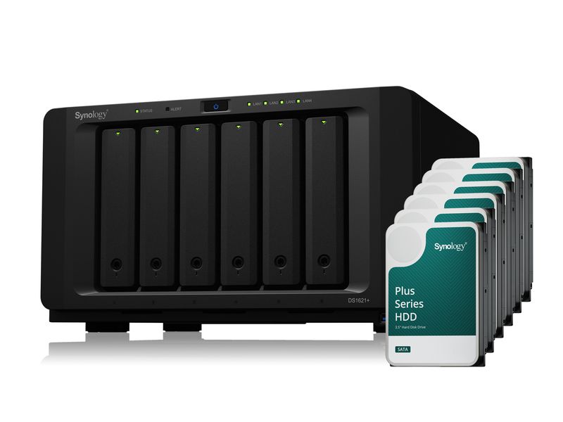 Synology NAS DiskStation DS1621  6-bay Synology Plus HDD 48 Synology DS1621 , 6-bay NAS