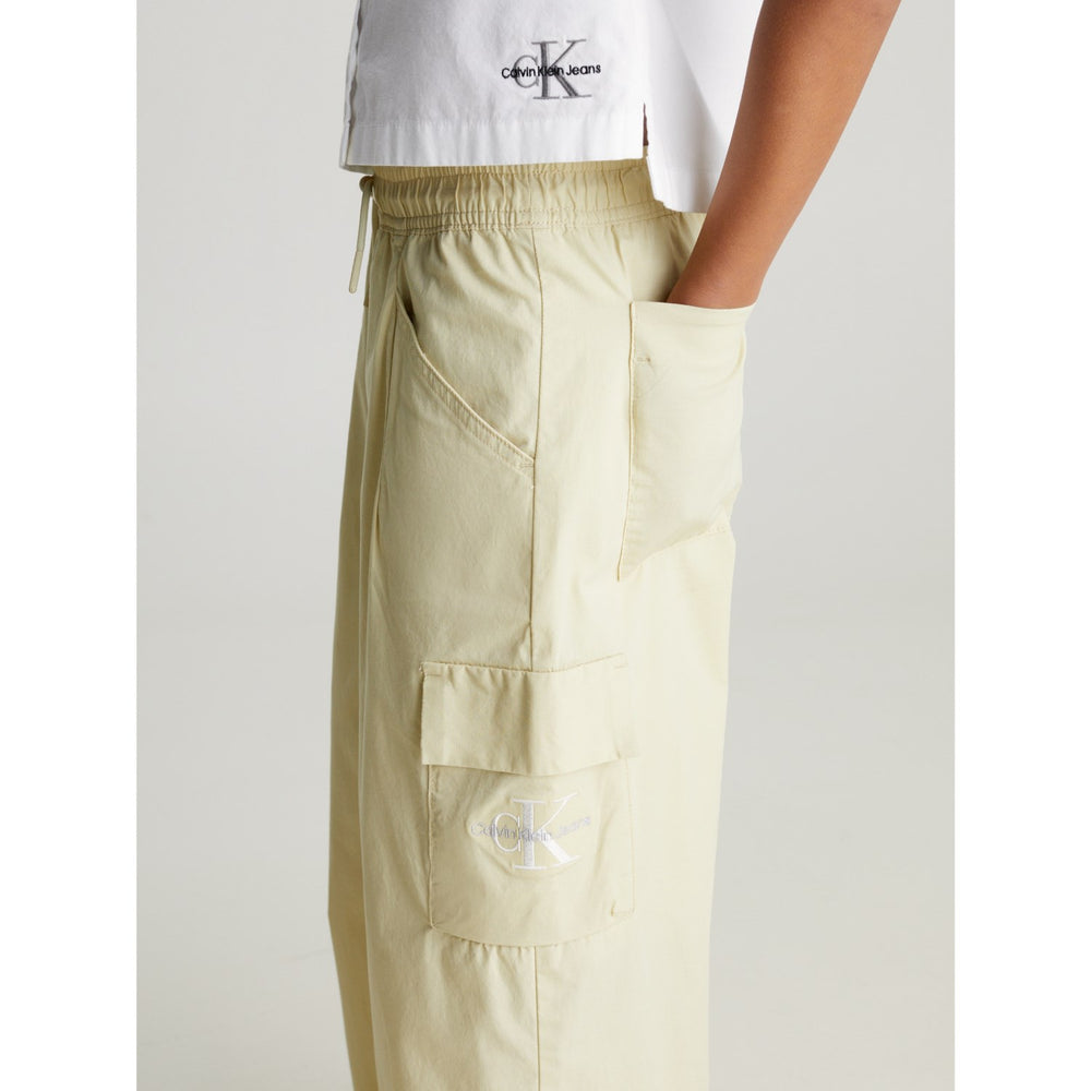 Køb Calvin Klein Wide Leg Cargo Bukser Green Haze