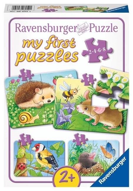 My first puzzles – Süße Gartenbewohner 2/4/6/8-teilig