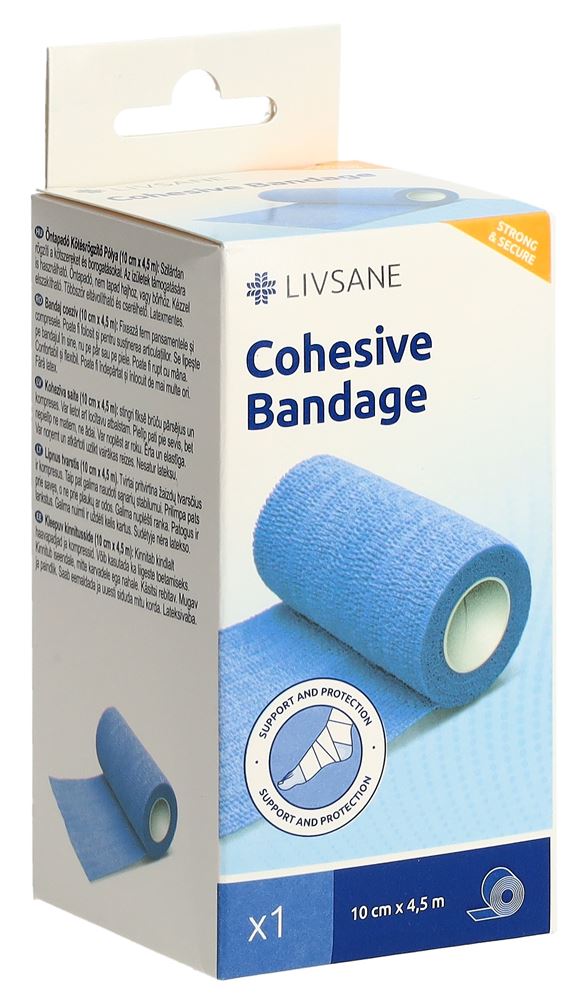 LIVSANE Fixierbinde Pfl 10cmx4.5m selbsthaftend 1 Stk