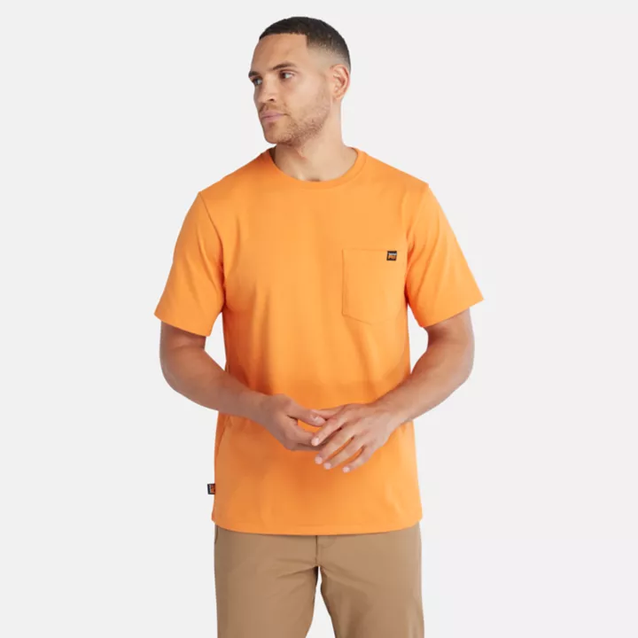 T-shirt à poche Timberland PRO pour homme en orange