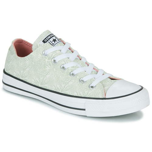 Converse - CHUCK TAYLOR ALL STAR FLORAL OX - Vert / Blanc