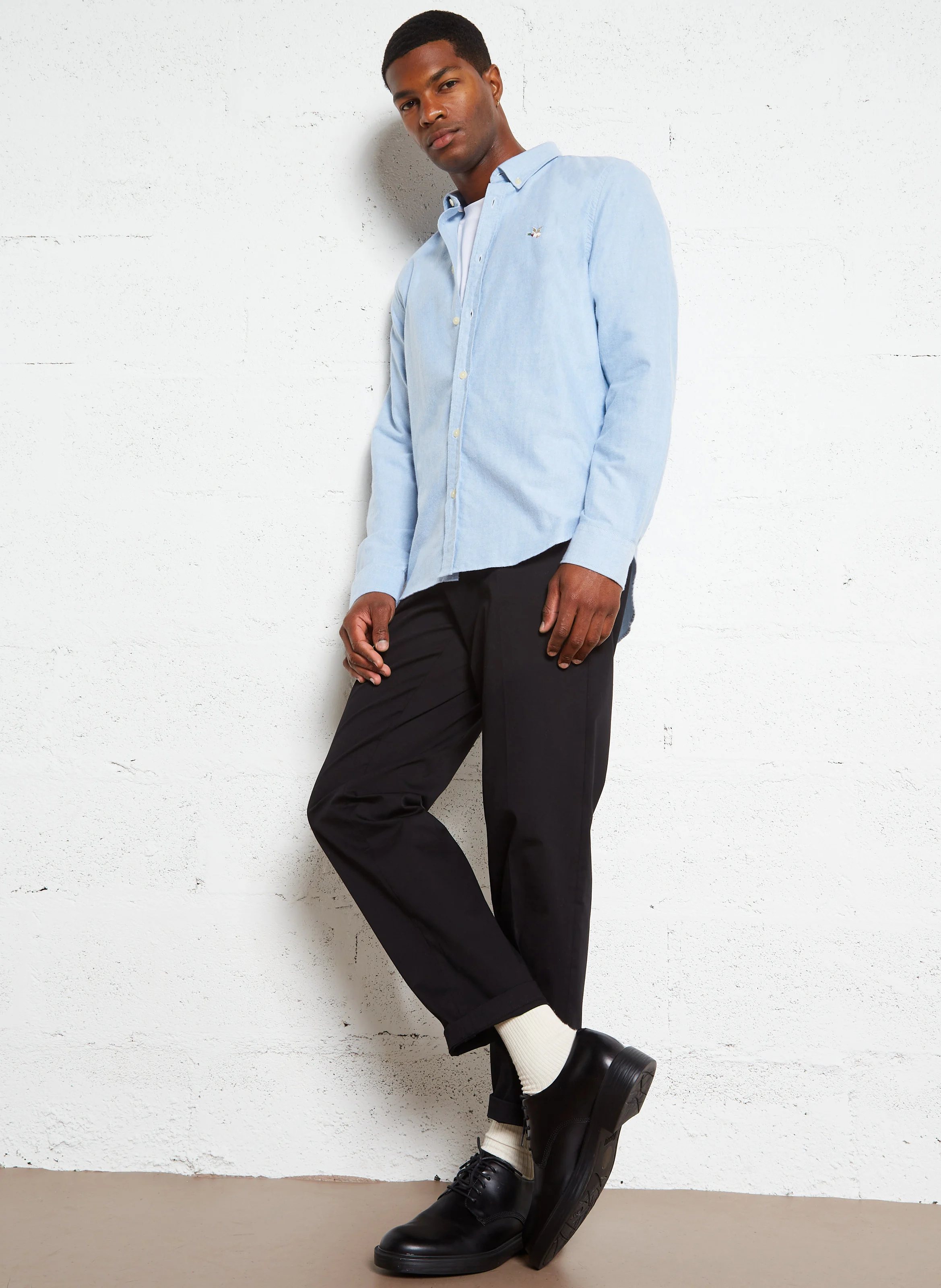 OXFORD 2 TOGS - Chemise droite à col classique en coton| Bleu