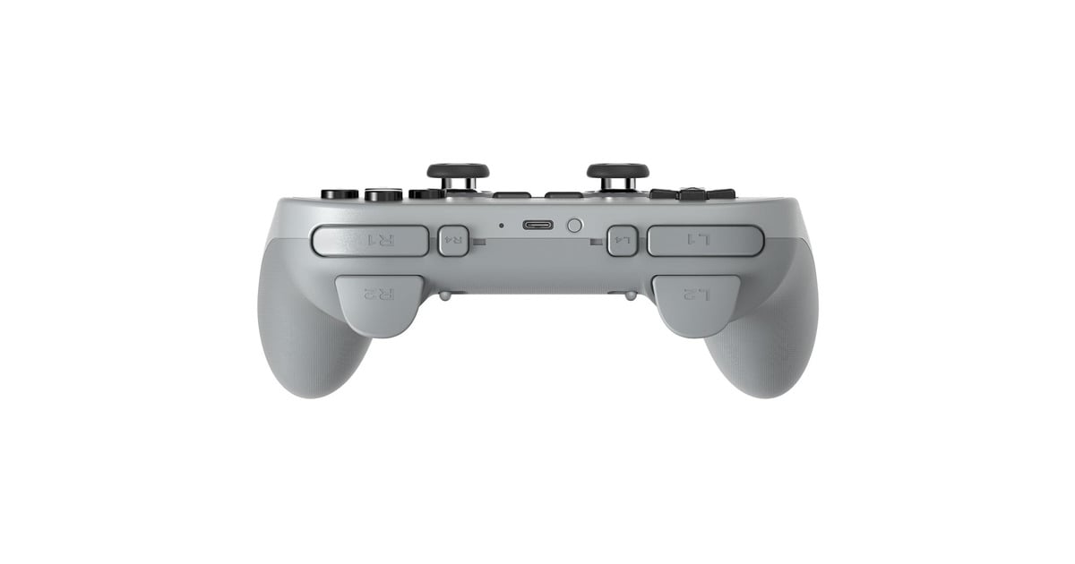 8BitDoPro 3 Bluetooth Gamepad  (Grijs/zwart, Switch 1 & 2, PC, Android, 2.4 GHz / Bluetooth / USB)