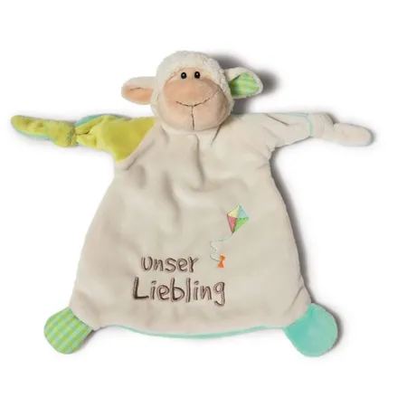 NICI My First NICI Schmusetuch Lamm unser Liebling, 25 x 25cm