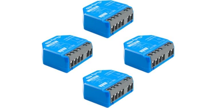 Shelly WLAN-Schaltaktor 1 Gen 4 x 4 Blau Intelligenter Schalter