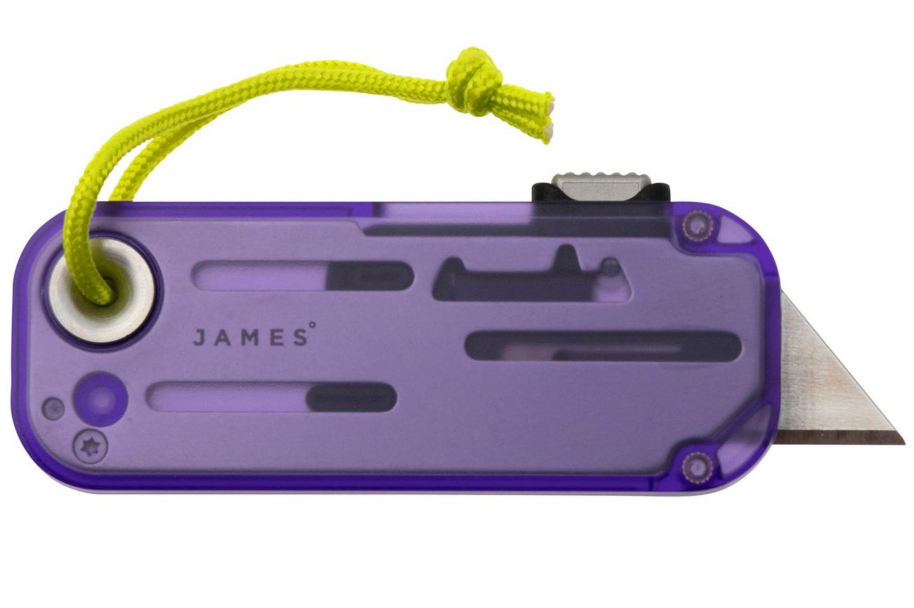 The James Brand The Palmer Clear, Atomic Purple, Electric Green Lanyard KN126211-00 utility mes
