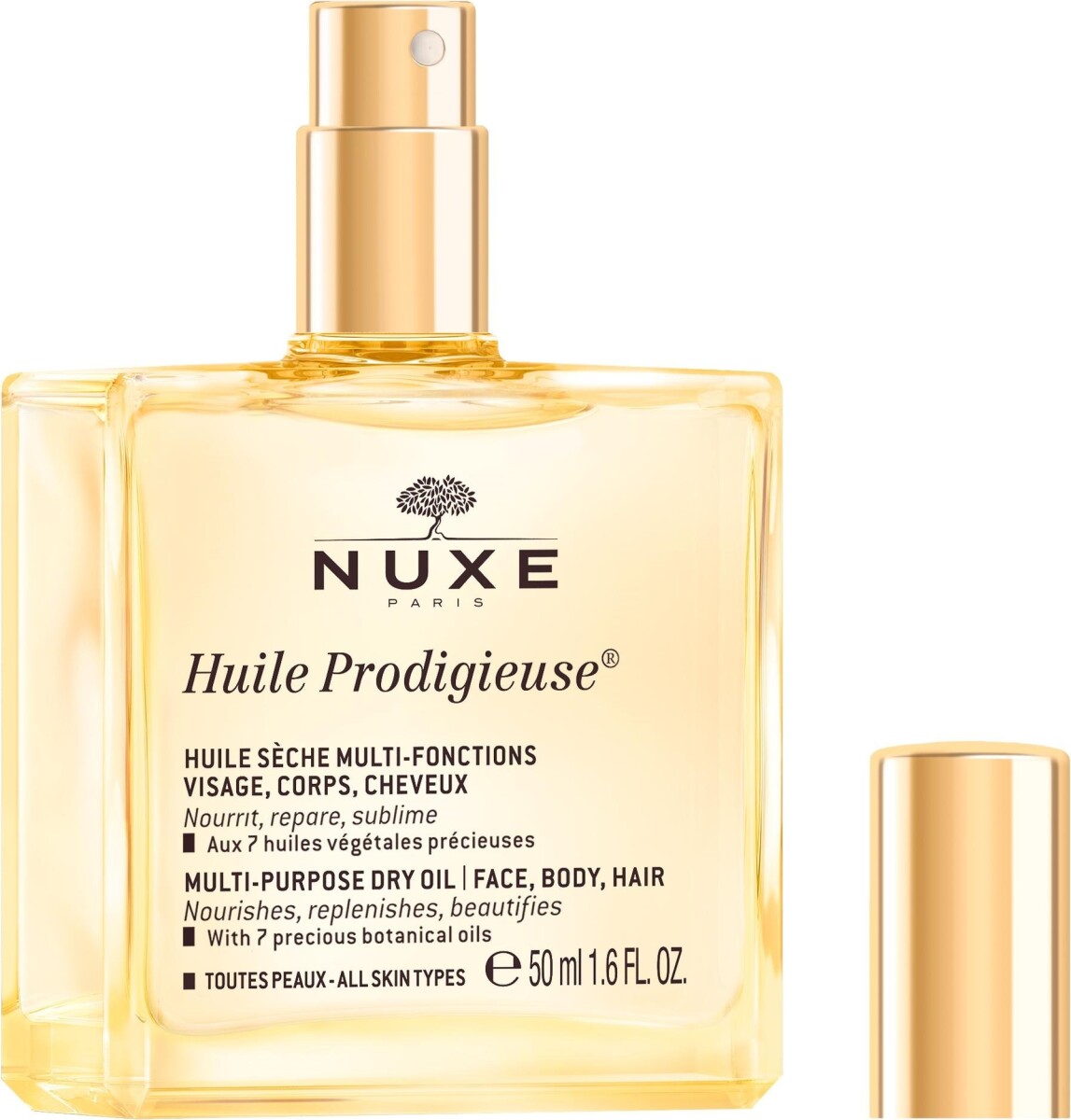 Nuxe Tørolie - Huile Prodigieuse - Olie Til Ansigt Krop Og Hår 50 ML