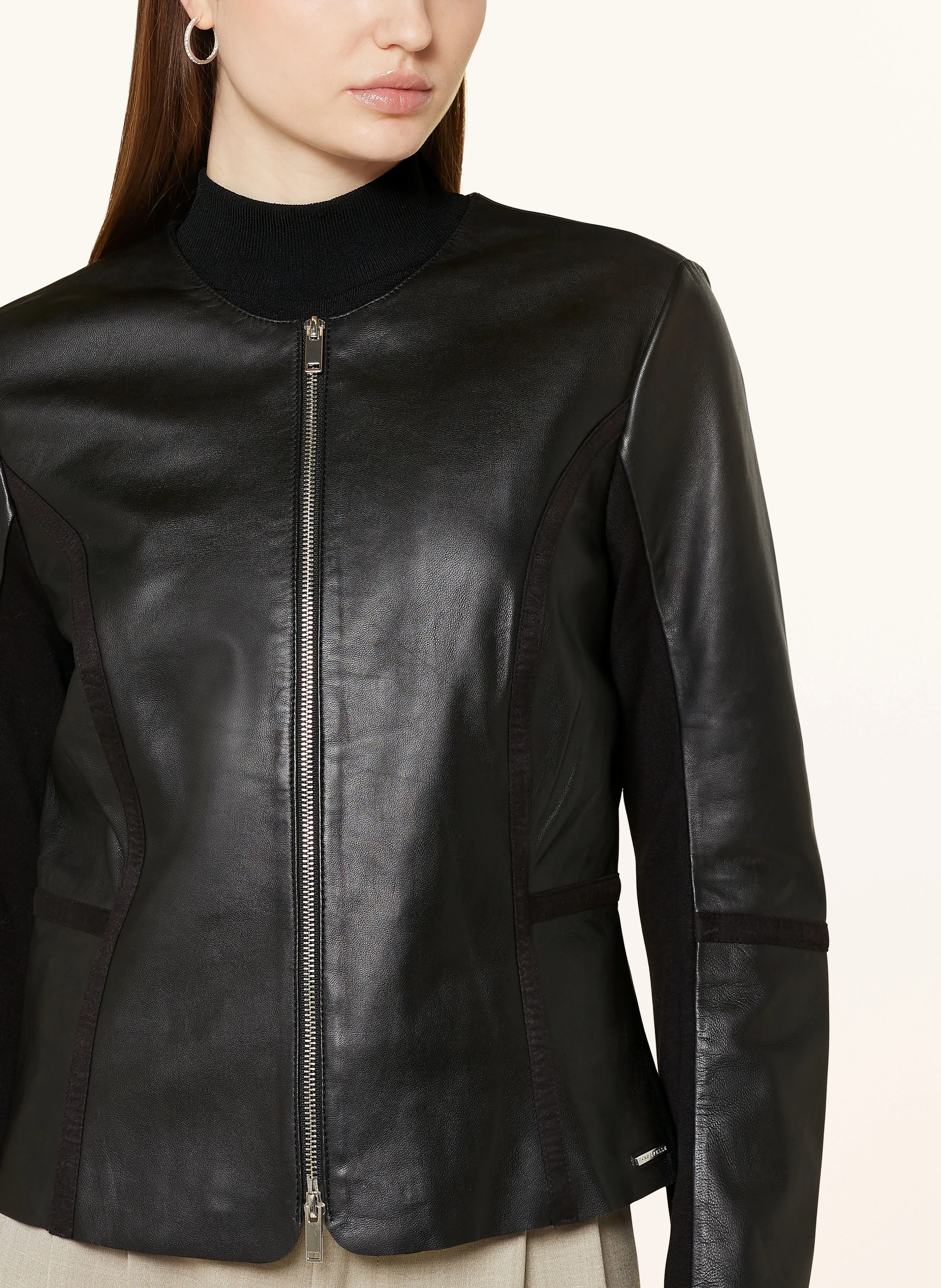 RINO & PELLE Lederjacke TORRI im Materialmix