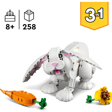 LEGO Creator 31133 3-i-1 hvid kanin