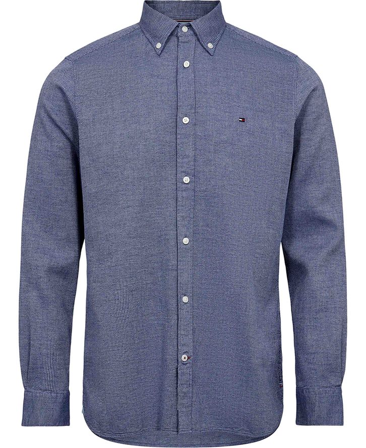 Tommy Hilfiger BRUSHED DOBBY SF SHIRT Dark navy