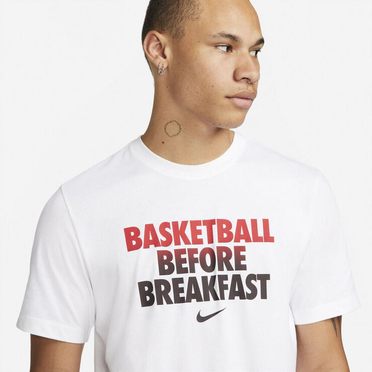 Nike Dri Fit Basketball T Shirt Hvid
