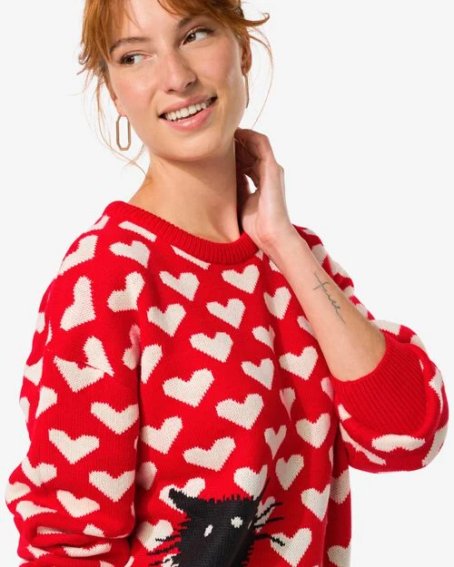 pull femme Takkie et Siepie rouge