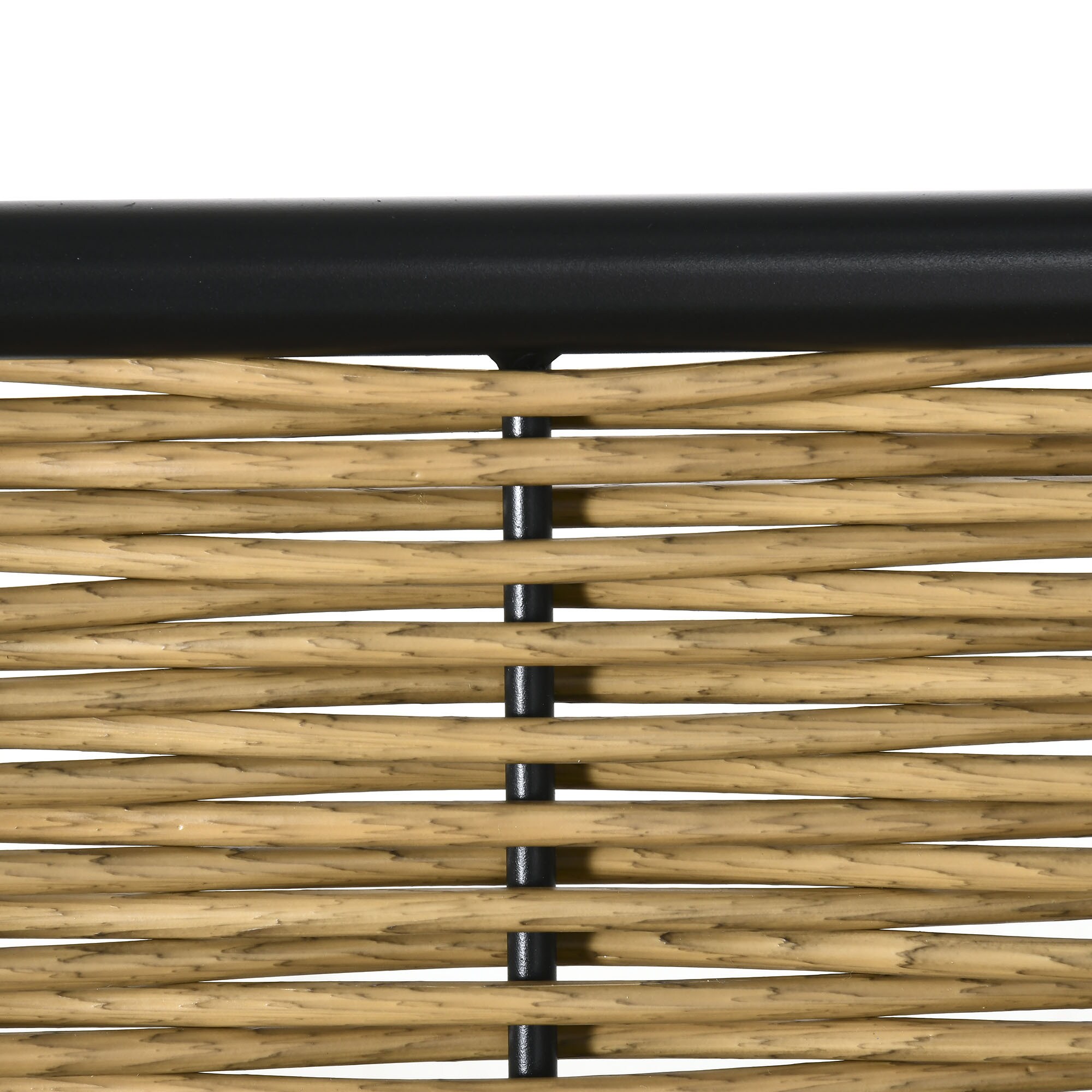 Outsunny Gartenmöbel-Set mit geflecht Design natur 187L x 77B x 77H cm