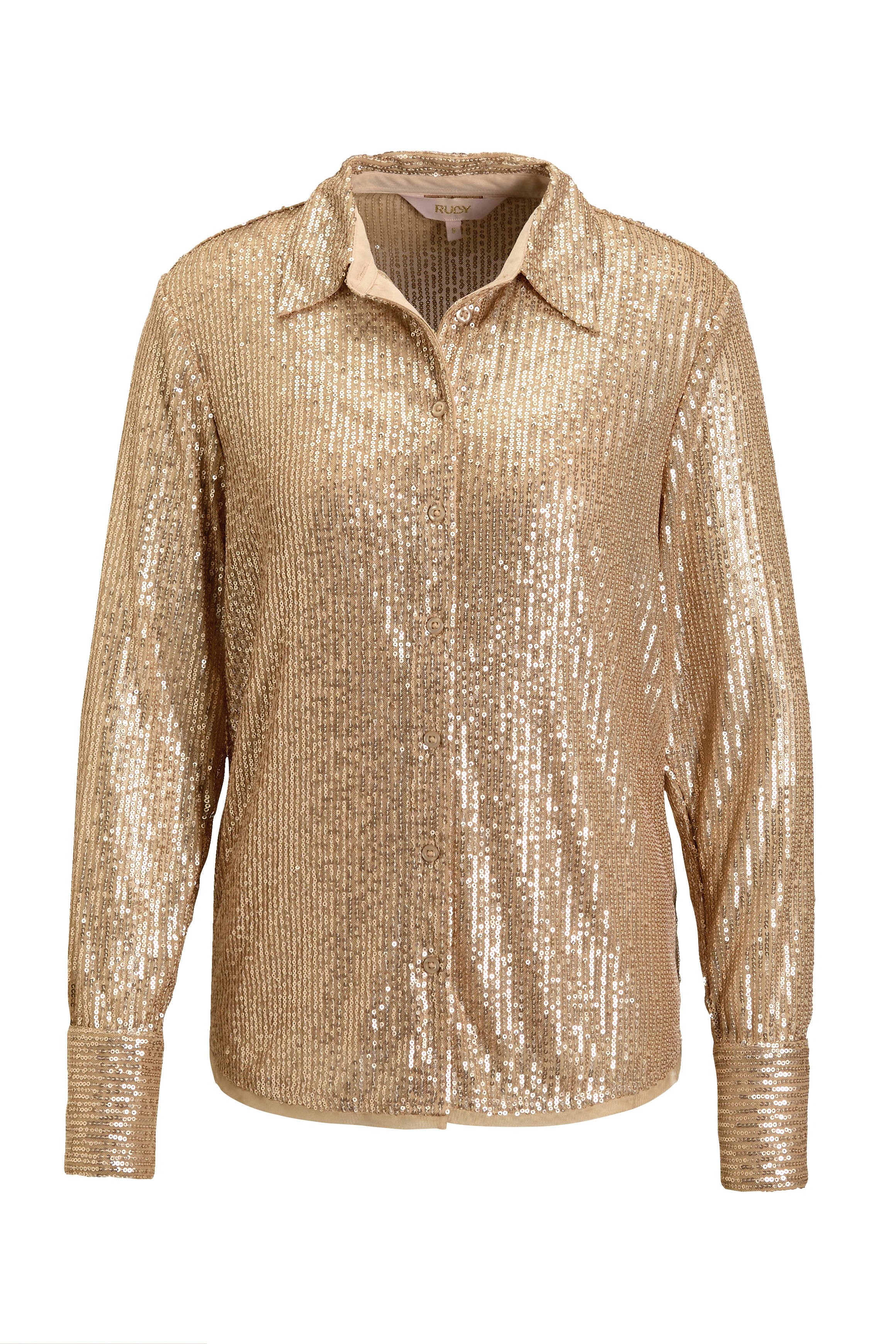 Ruby pailletten blouse goud