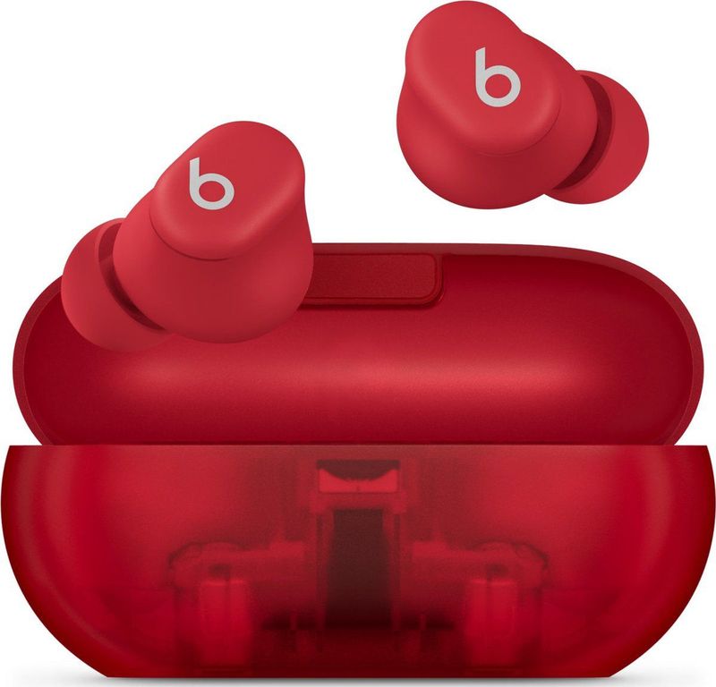 Apple Beats Solo Buds Echt draadloze oortjes Transparant rood