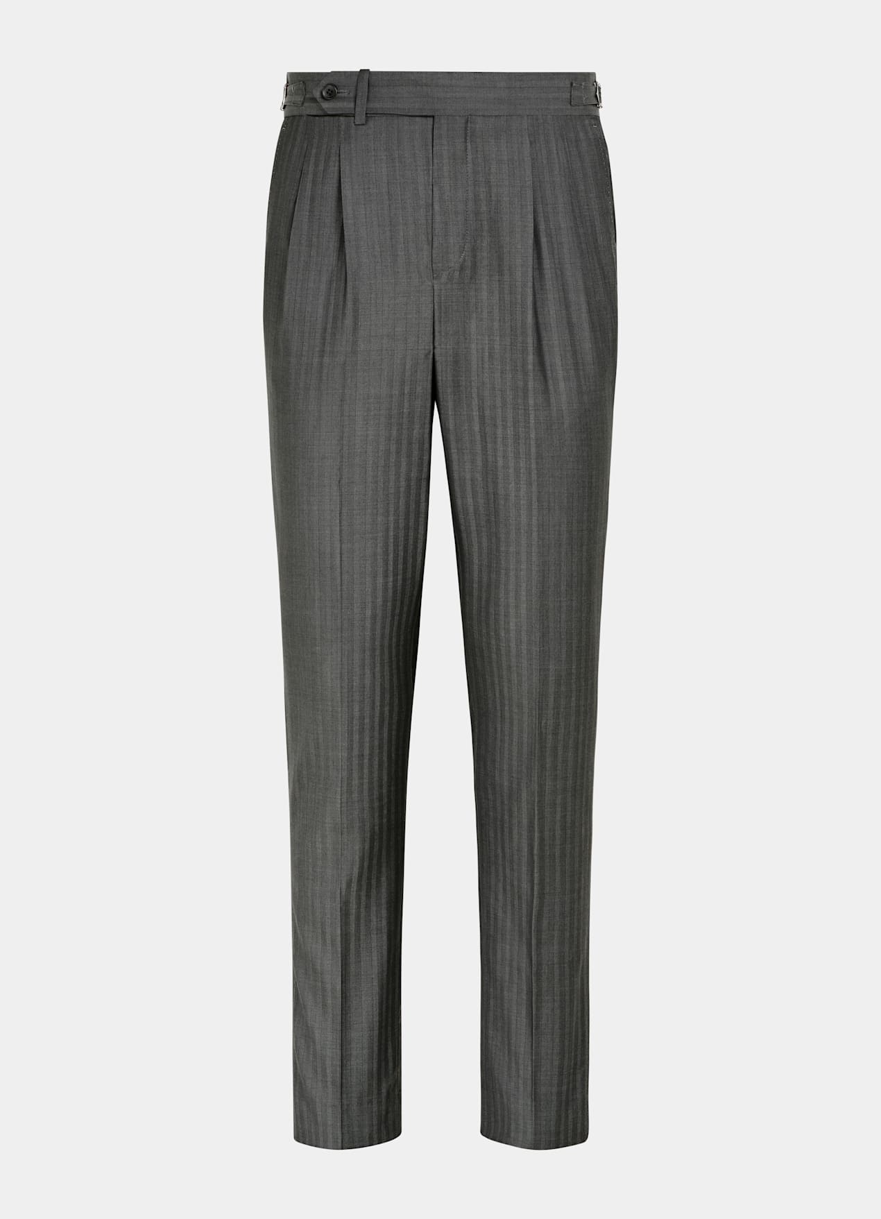 Costume Perennial Havana coupe Tailored gris foncé à chevrons