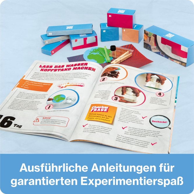 Adventskalender - CheckXperiment - Nimm die Herausforderung an!