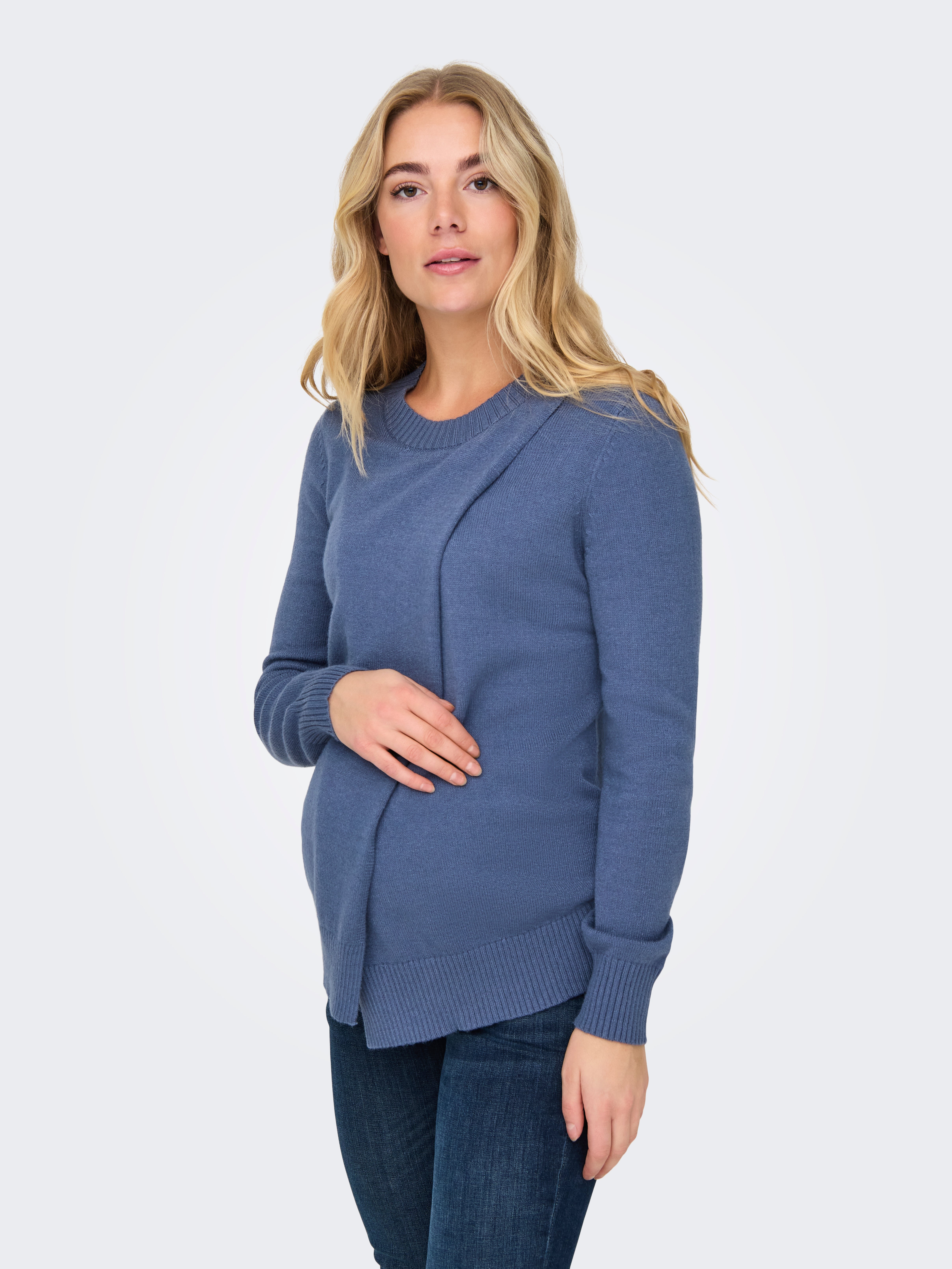 OLMCAPUCINE Strickpullover Vintage Indigo