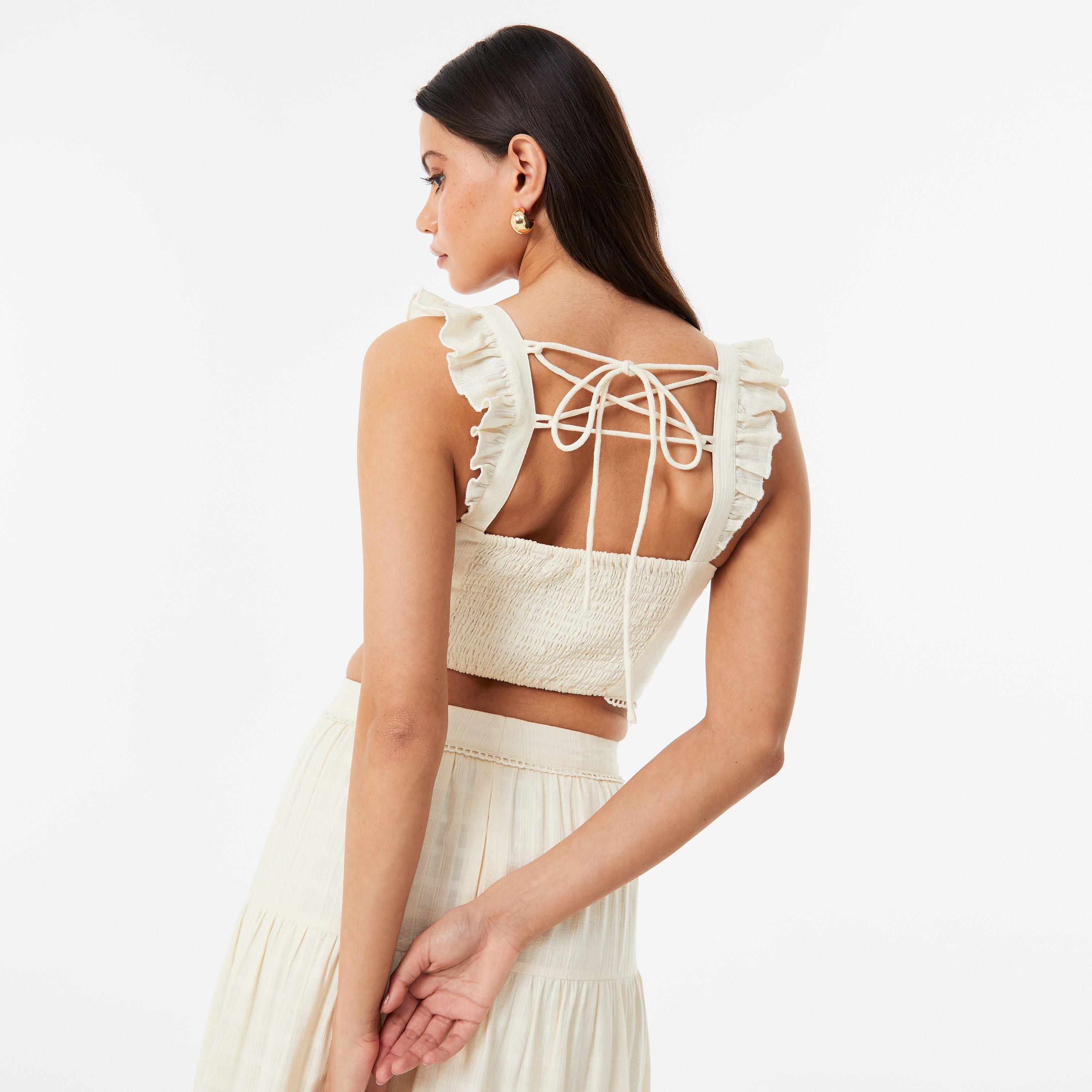 Jack Wills JW Frill Sleeve Top