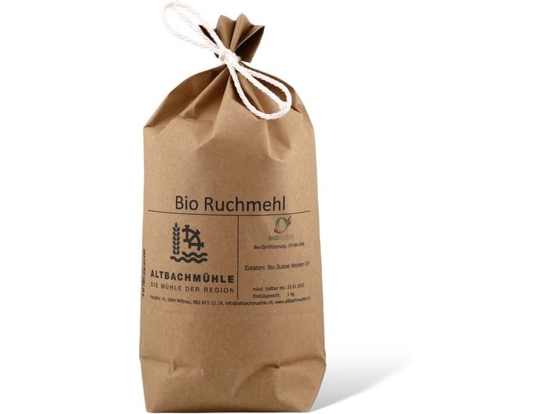 Altbachmühle Ruchmehl Bio Suisse 1 kg Hochwertiges Mehl Typ 1150 aus der Schweiz