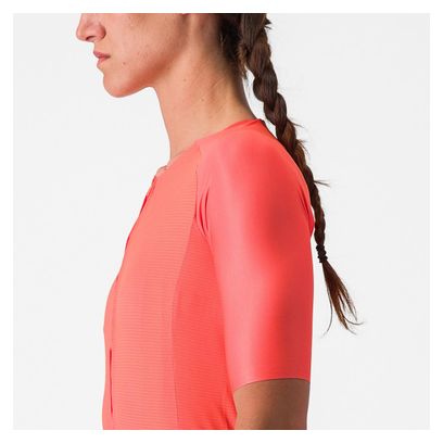 Maillot Manches Courtes Femme Castelli Aero Pro 7.0 Rose