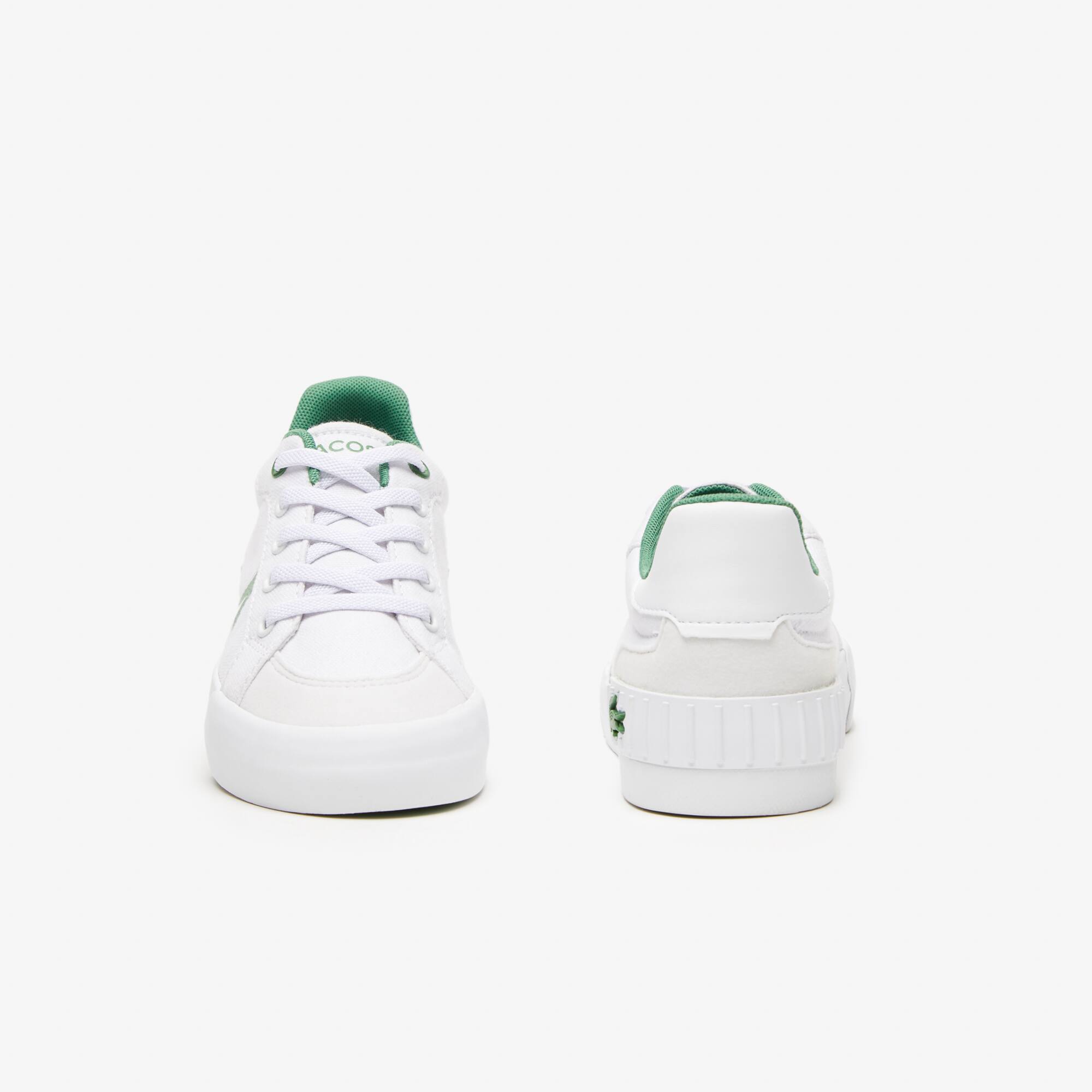 Sneakers L004 enfant Lacoste en textile Sneakers - Blanc - Lacoste - Enfant