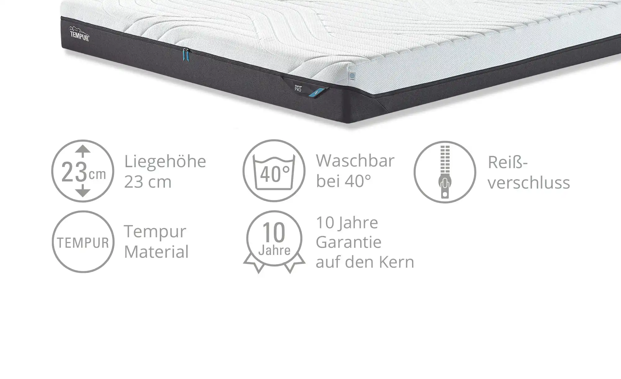 TEMPUR Viscoschaummatratze Soft Pro CoolQuilt
