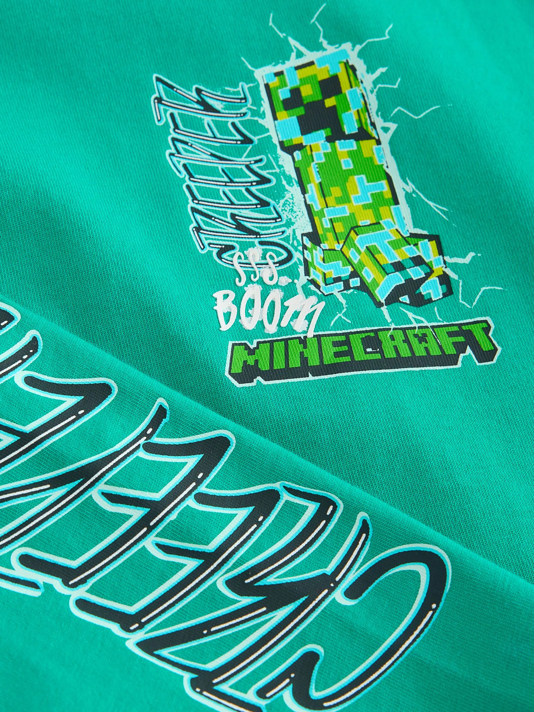 Groen - Minecraft T-shirt met lange mouwen (3-16jaar)
