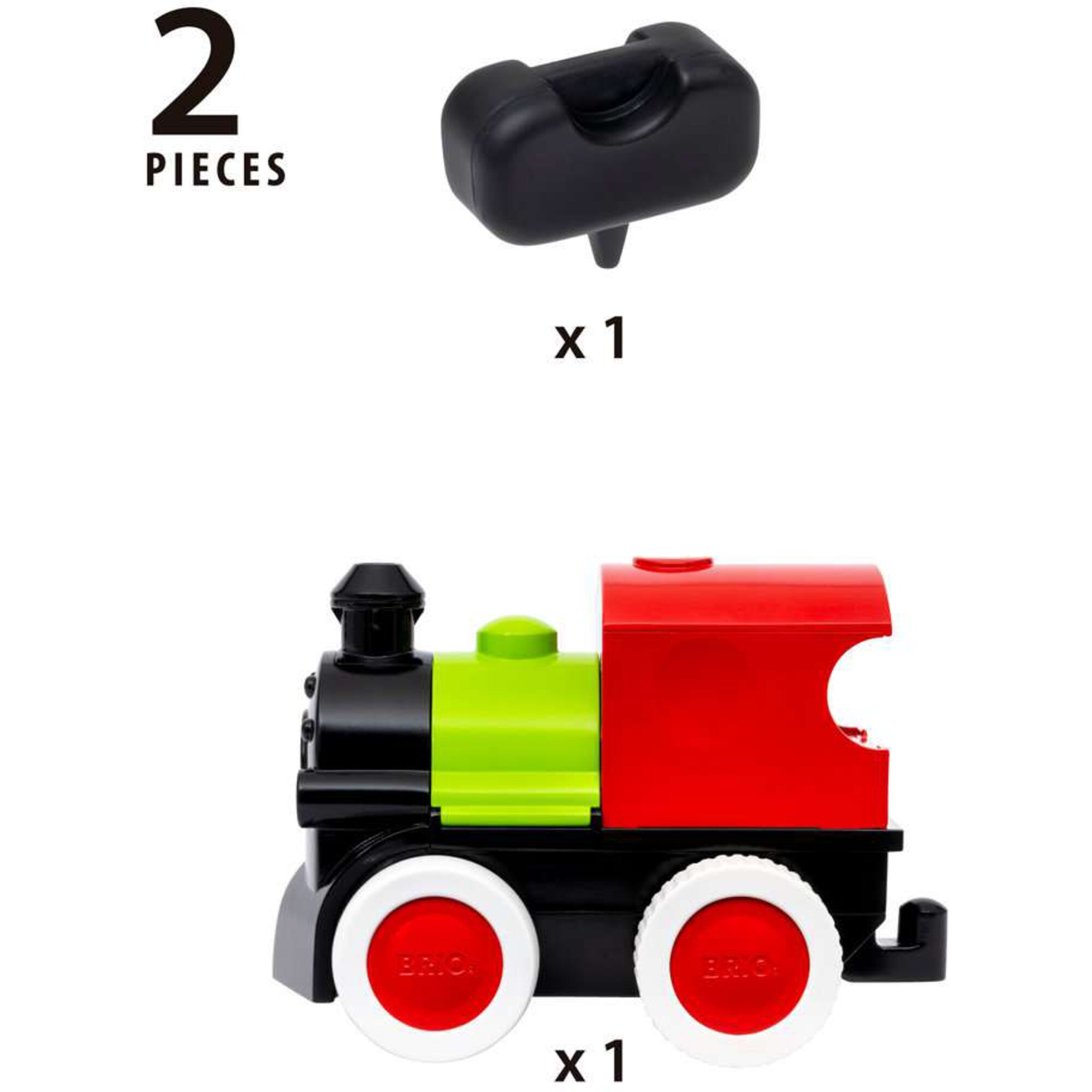 BRIO Spielfahrzeug Push & Go Zug mit Dampf