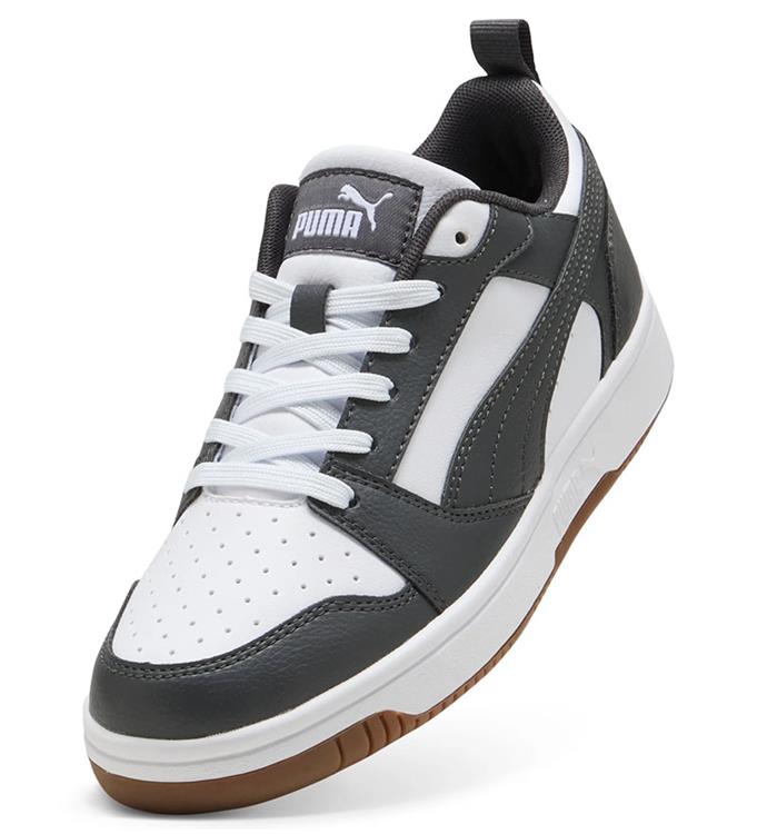 PUMA REBOUND V6 LO JR 393833 PUMA-WHITE-DUSKY-GRAY-GUM