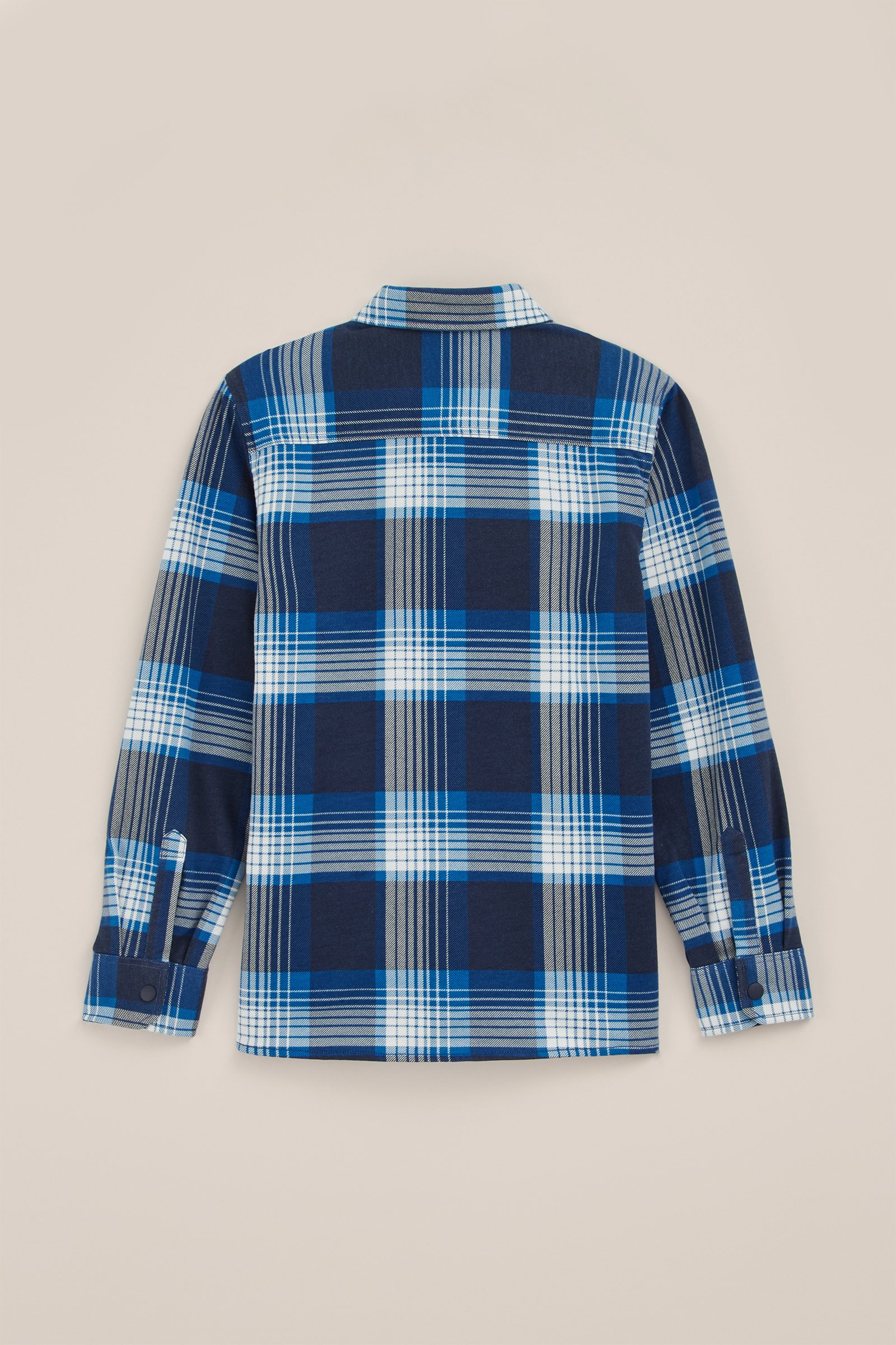 Jongens geprint katoenen overhemd met stretch WE Fashion Donkerblauw