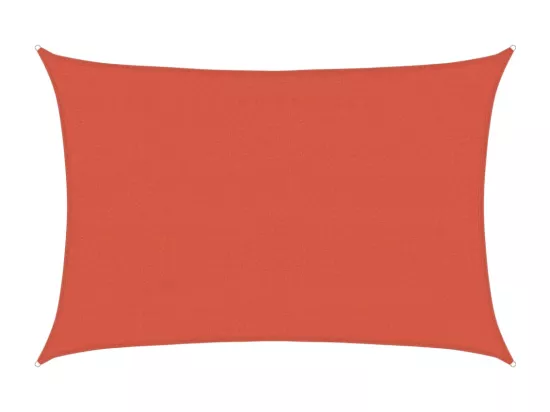 Voile d'ombrage 160 g/m² Terre cuite 4x6 m PEHD